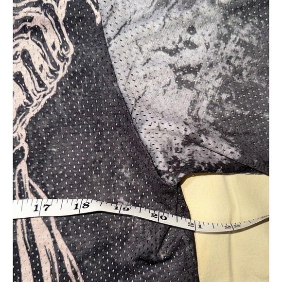 Rebel Vengeance Men’s Button Down Shirt Grim Reaper On Skeleton Horse Large - Picture 4 of 6